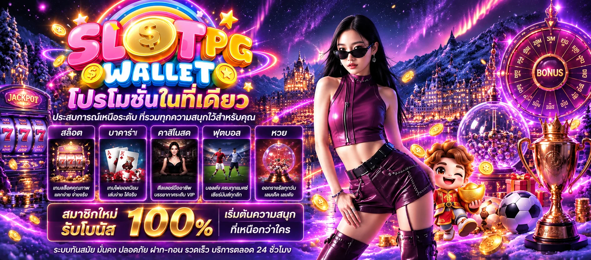 SLOTPG WALLET โปรโมชั่นและหมวดเกมออนไลน์